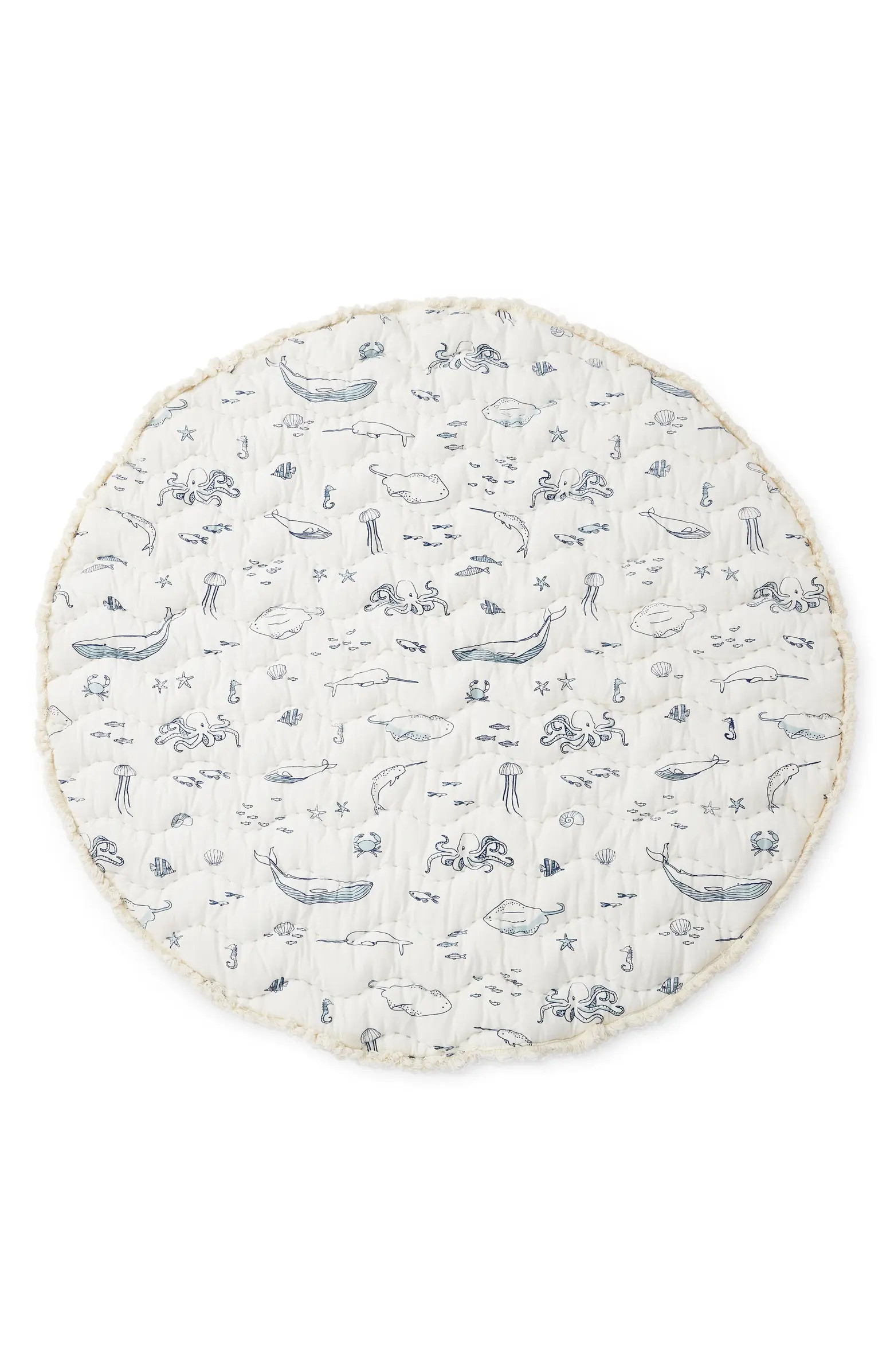 Pehr Life Aquatic Reversible Print Round Play Mat | Nordstrom | Nordstrom