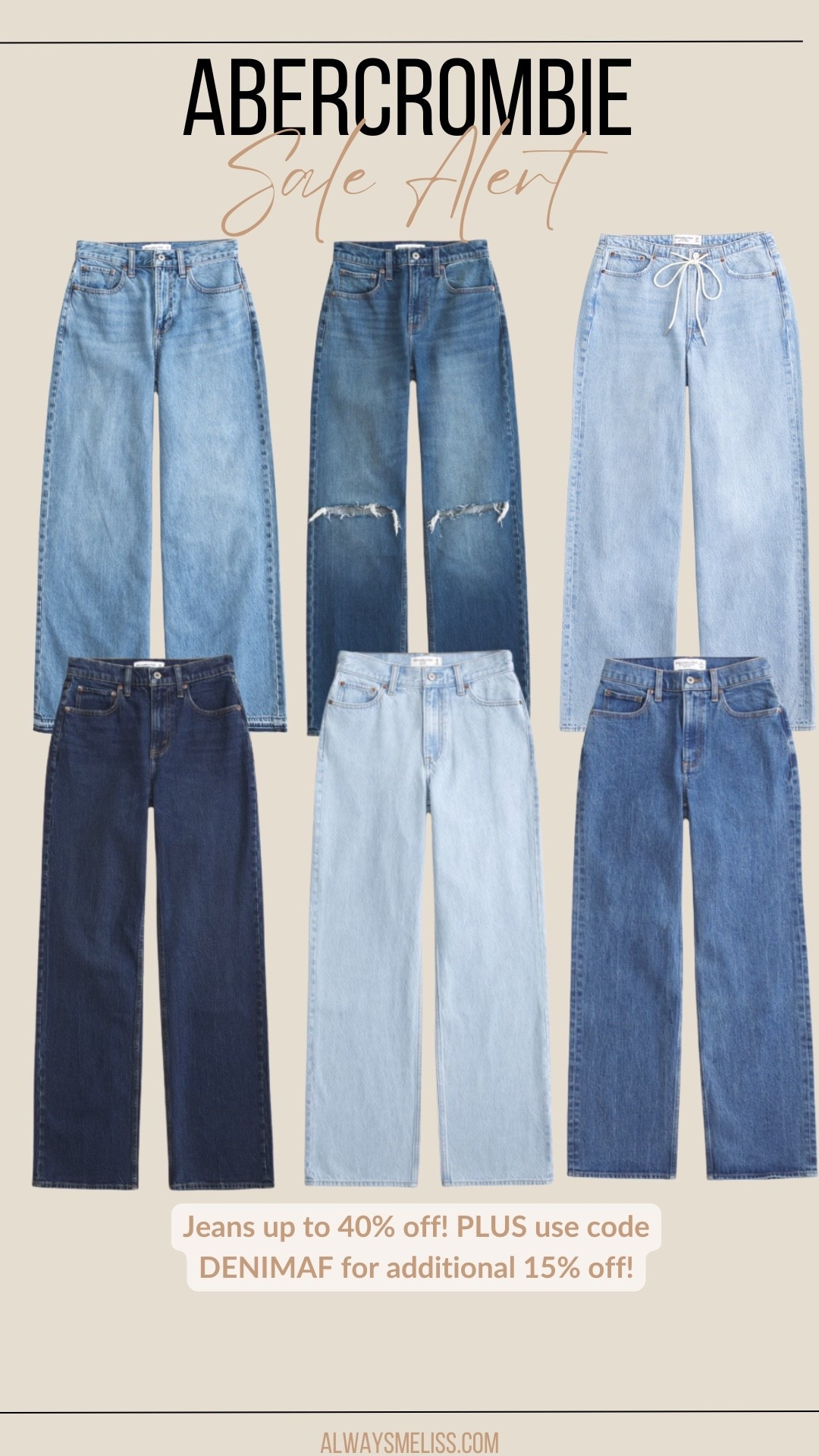 Jeans on sale this weekend only!!

Abercrombie 
Denim for women 
Women’s pants 

#LTKSeasonal #LTKSaleAlert
