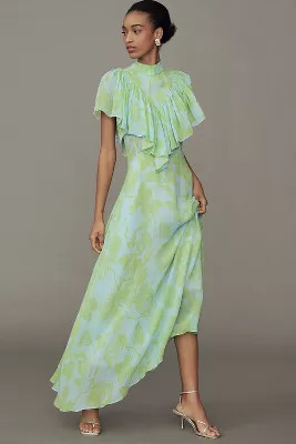 Essentiel Antwerp Honolulu Ruffle High-Neck Maxi Dress | Anthropologie (US)