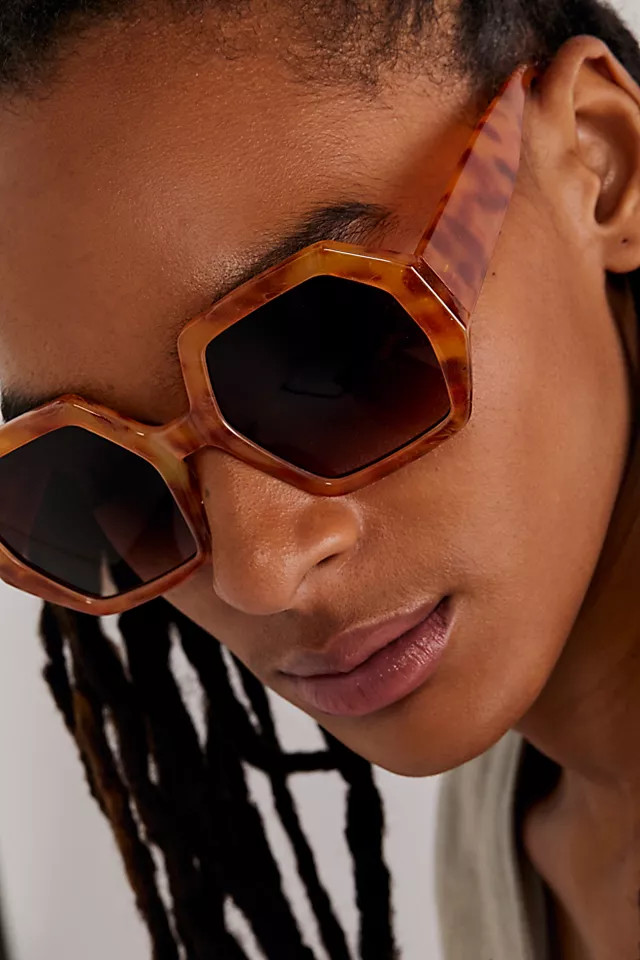 Honeycomb Oversized Sunglasses | Free People (Global - UK&FR Excluded)