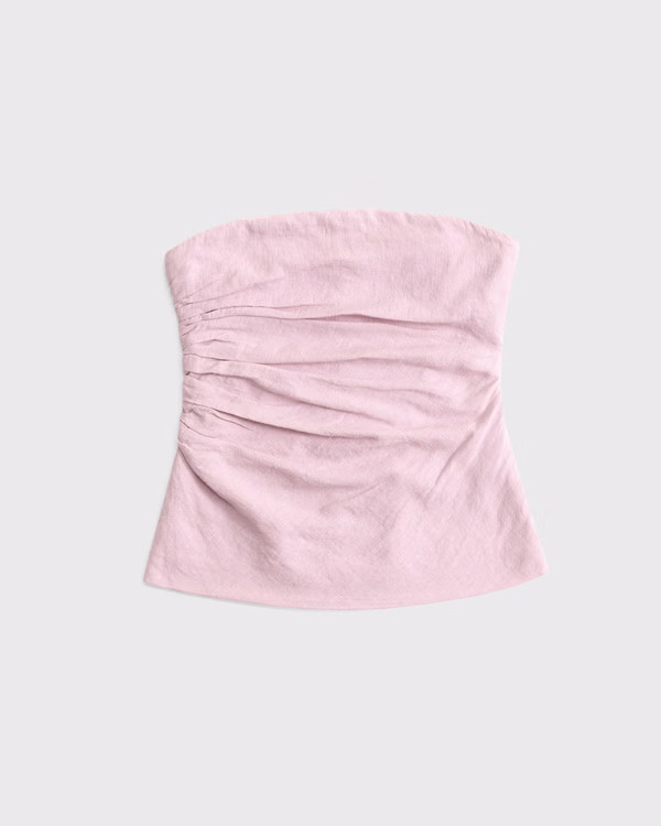 Women's Linen-Blend Tube Top | Women's Clearance | Abercrombie.com | Abercrombie & Fitch (US)