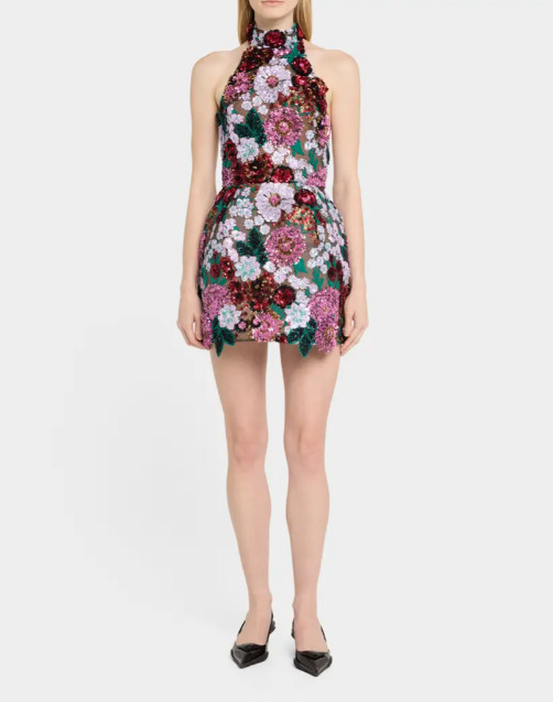 Valentine's Day special dress : Bronx and Banco Deirdre Sequin Embroidered Halter Mini Dress 

 #LTKValentine #LTKPetite #LTKTall