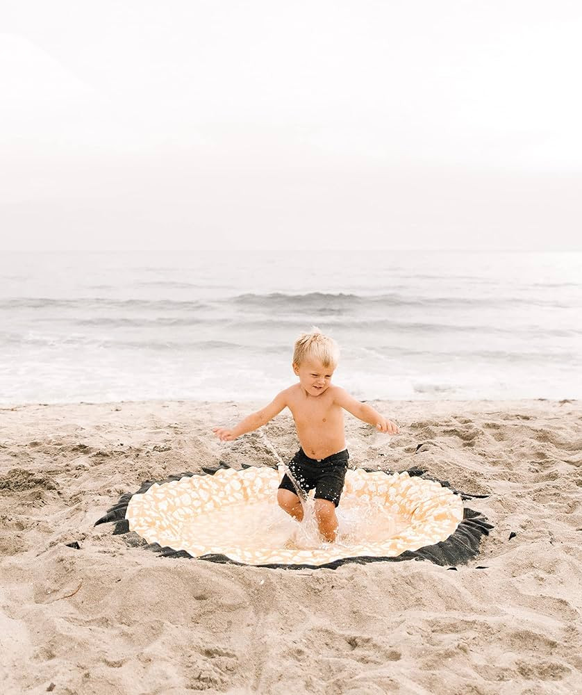 Beach Puddle Flexible Kids Beach Pool (Orange) | Amazon (US)