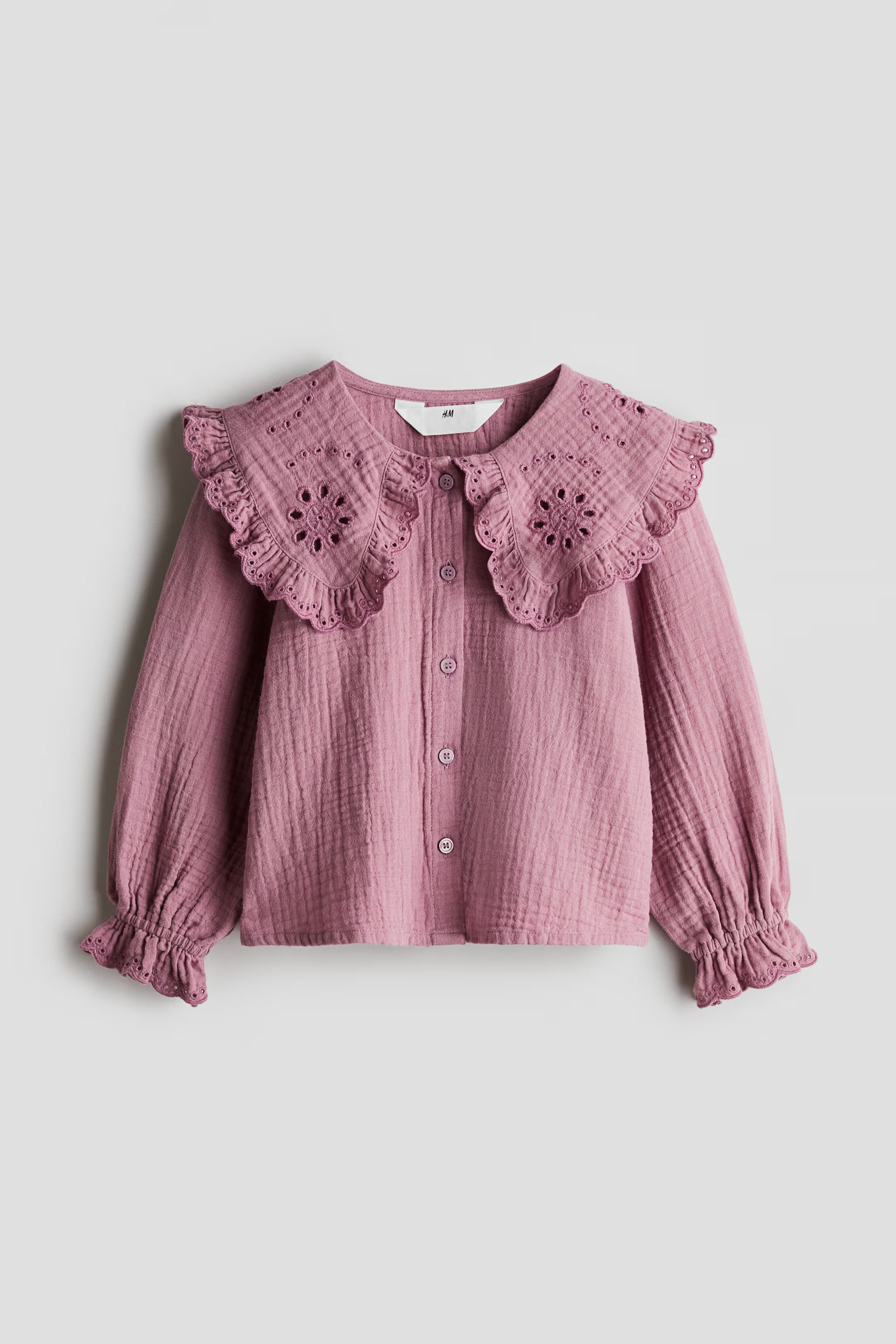 Cotton Blouse with Collar | H&M (US + CA)