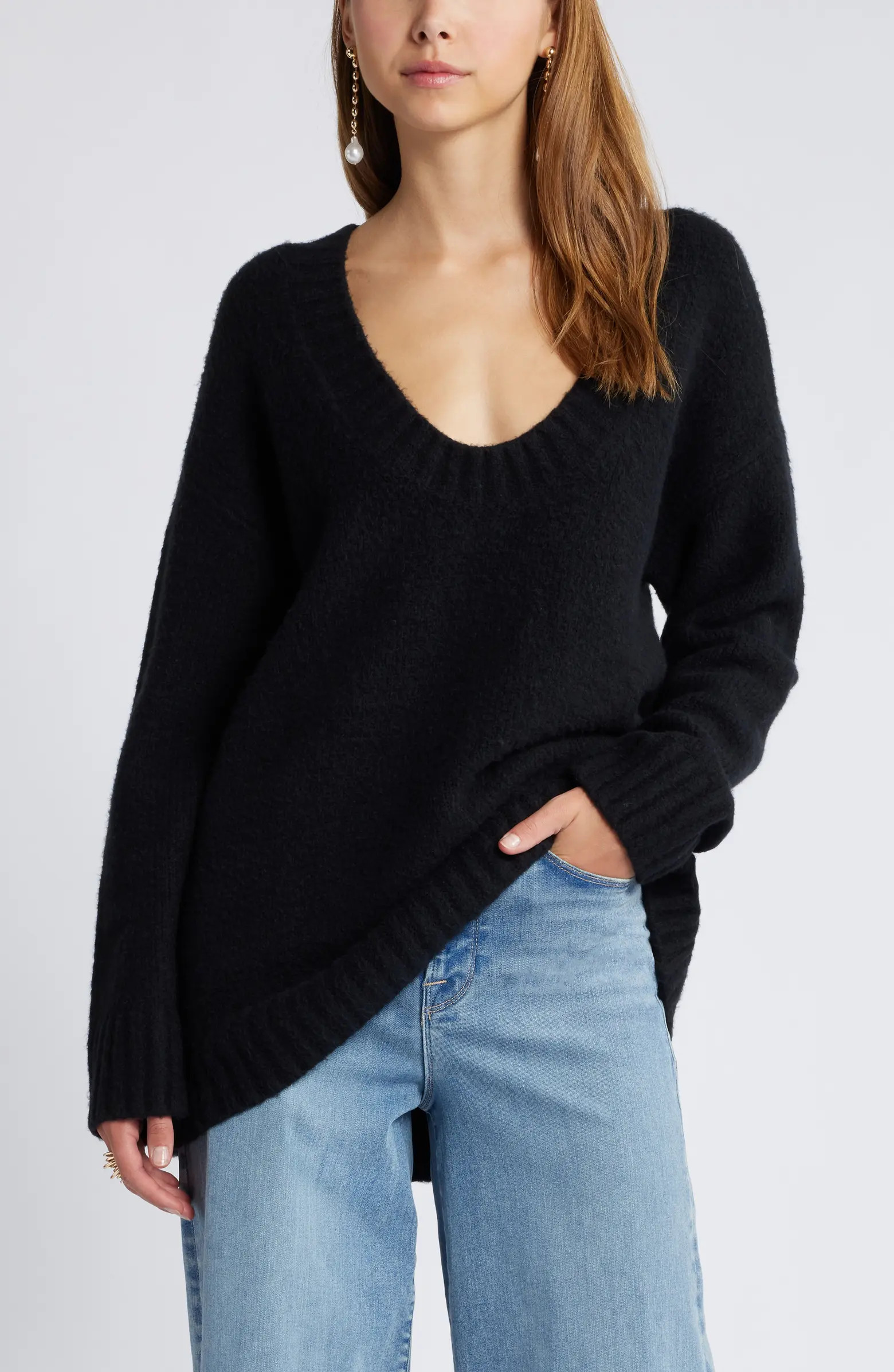 Oversize V-Neck Sweater | Nordstrom