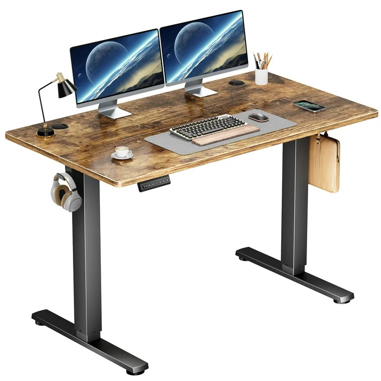 edx Electric Standing Desk, Height Adjustable Desk, 48 x 24 Inches Ergonomic Stand up Desk with M... | Walmart (US)