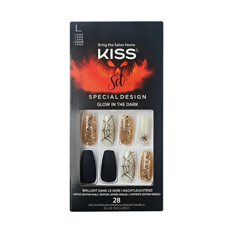 KISS Halloween Special Design Nails, ‘Freaky Friday’, 28 Count | Walmart (US)