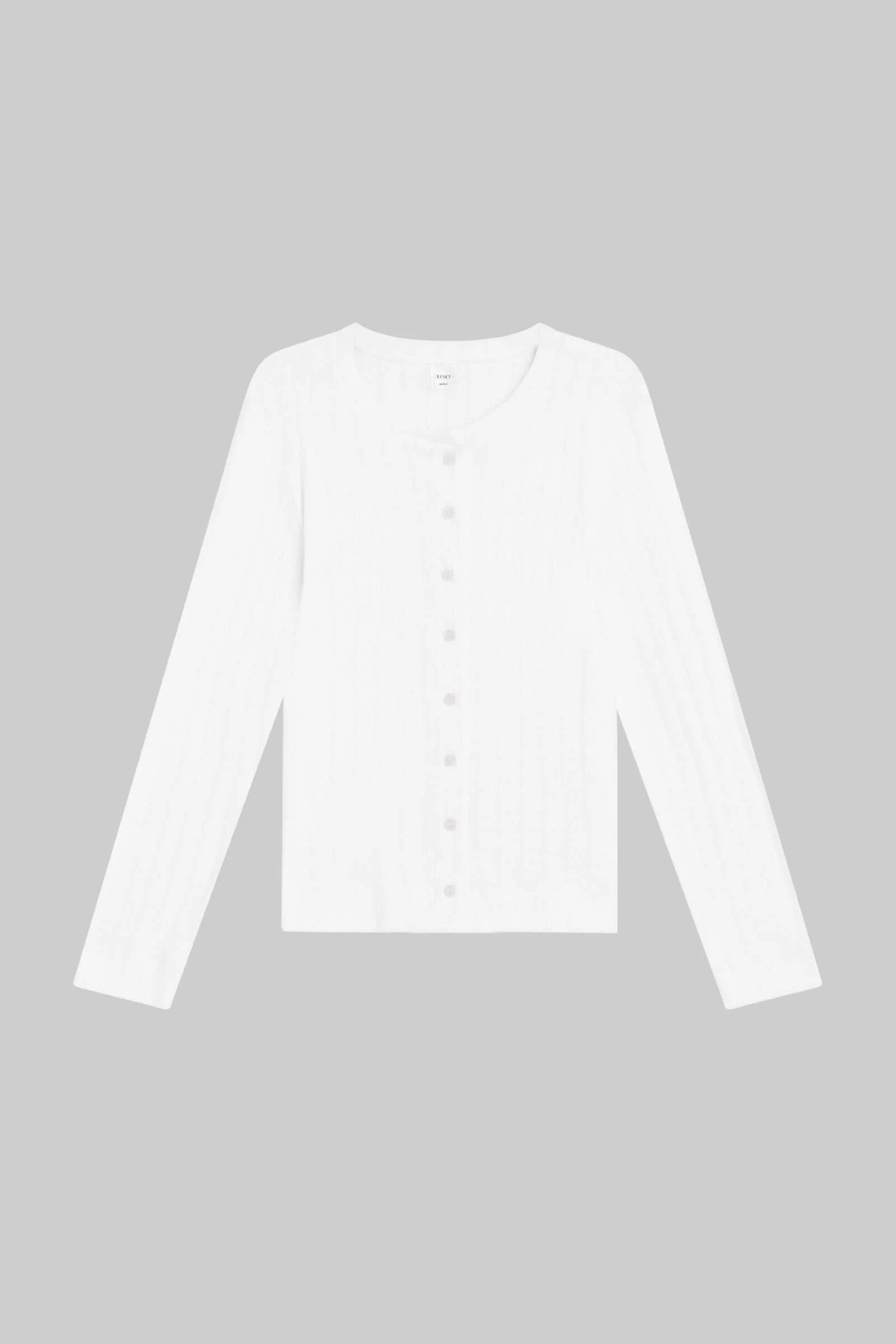 Pointelle Crop Cardigan | LESET