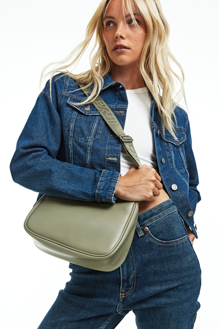 Shoulder Bag - Light khaki green - Ladies | H&M US | H&M (US)