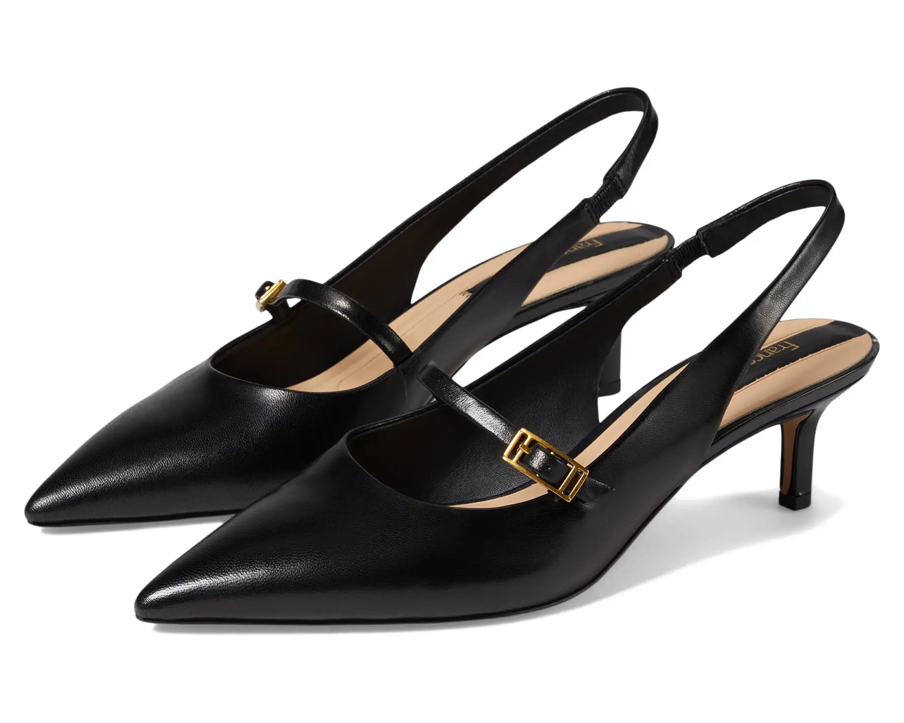 Khloe Pointed Toe Slingback Kitten Heel | Zappos