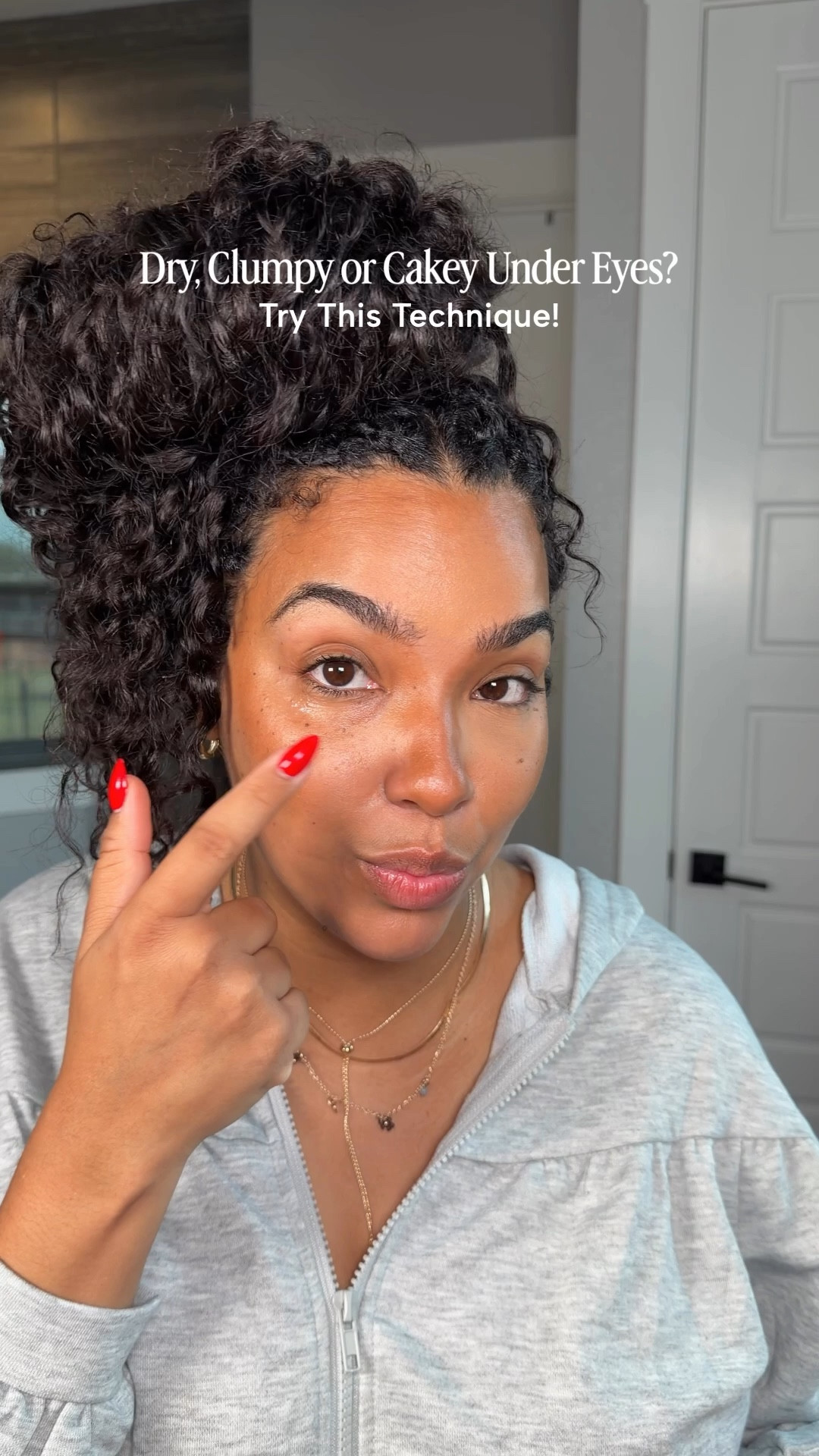 Dry, clumping or cakey under eyes is one of my biggest pain points when doing my makeup in my 30’s! Thank you to the woman on Threads that I learned this technique from!! May your children and their children, and their children’s children be blessed!! 🥹🙌🏽💕🥰🤣

@thenimetyou eye serum 
@patrickta concealer (I used shade 1 & 4!)

#makeuptutorial #makeuphacks #makeupforblackwomen 