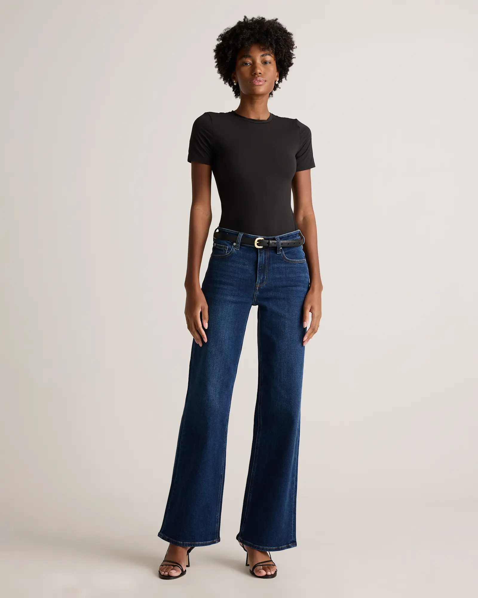Bella Stretch Wide Leg Jeans | Quince