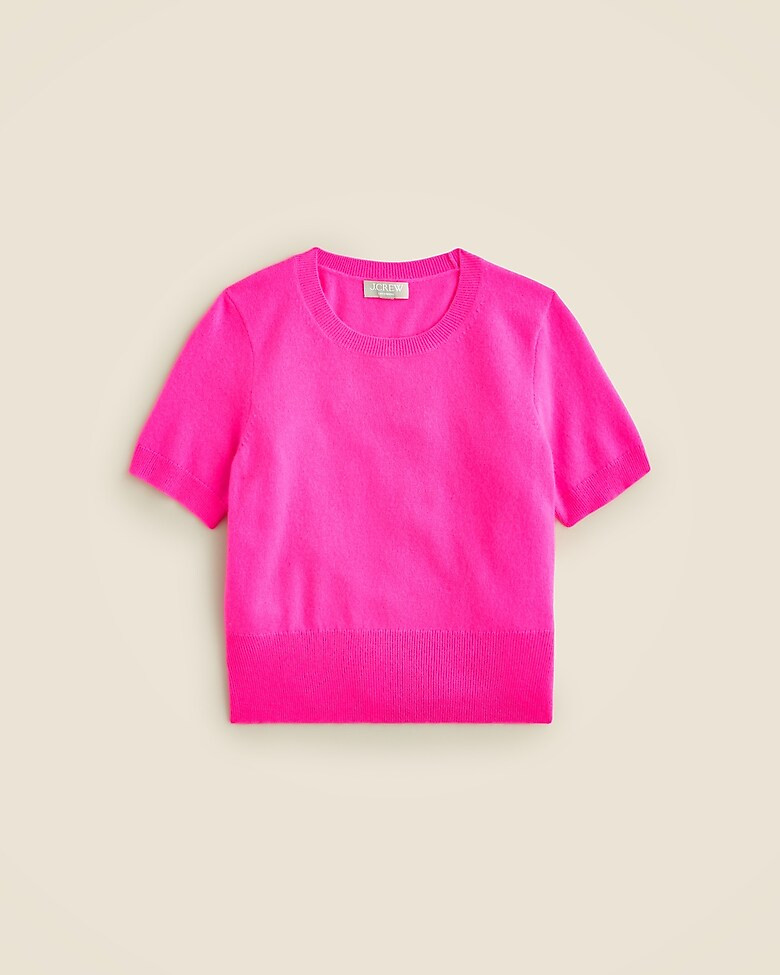 Cashmere shrunken T-shirt | J. Crew US
