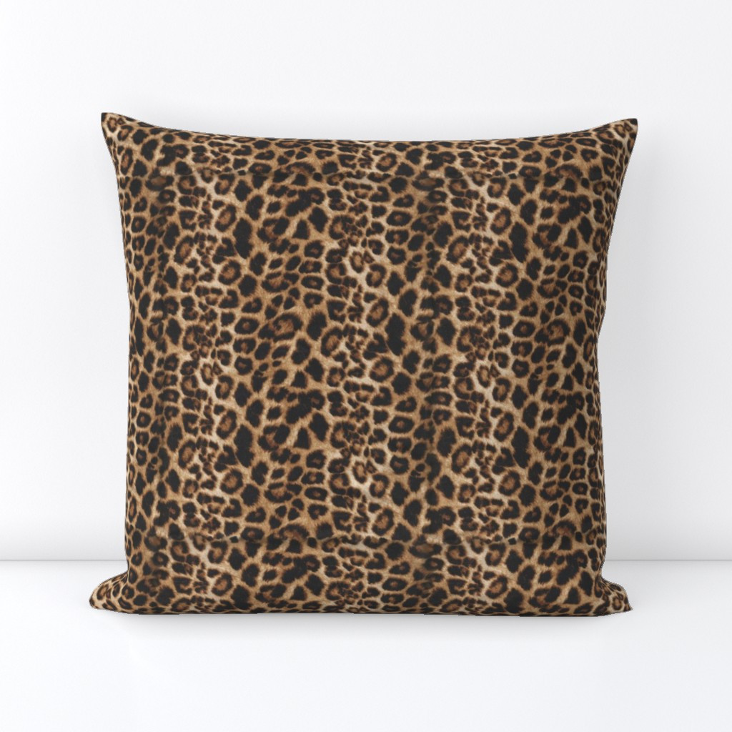 Cheetah leopard brown/tan velvety look! Square Throw Pillow Cover byparisbebe | Spoonflower