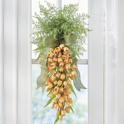 Tulip Carrot Door Swag | Grandin Road | Grandin Road