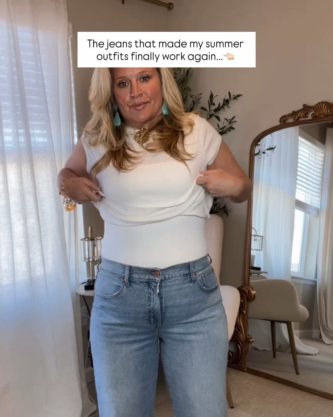 ✨Tap the bell, save and ❤️ for over 40 fashion, midlife style, midsize fashion and luxury looks for less. 

The jeans that made my summer outfits finally work again.

⬇️Sizing information:
31 (size down if in between sizes.) 

👑"Helping you look good, feel good!" - Lindsey Denver

#LTKMidsize #LTKOver40 #LTKPlusSize