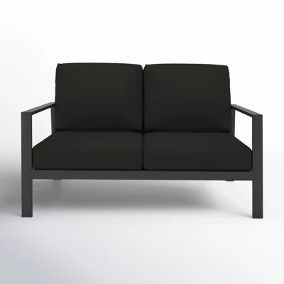 Townsend 55'' Wide Outdoor Loveseat with Sunbrella Cushions | Wayfair North America