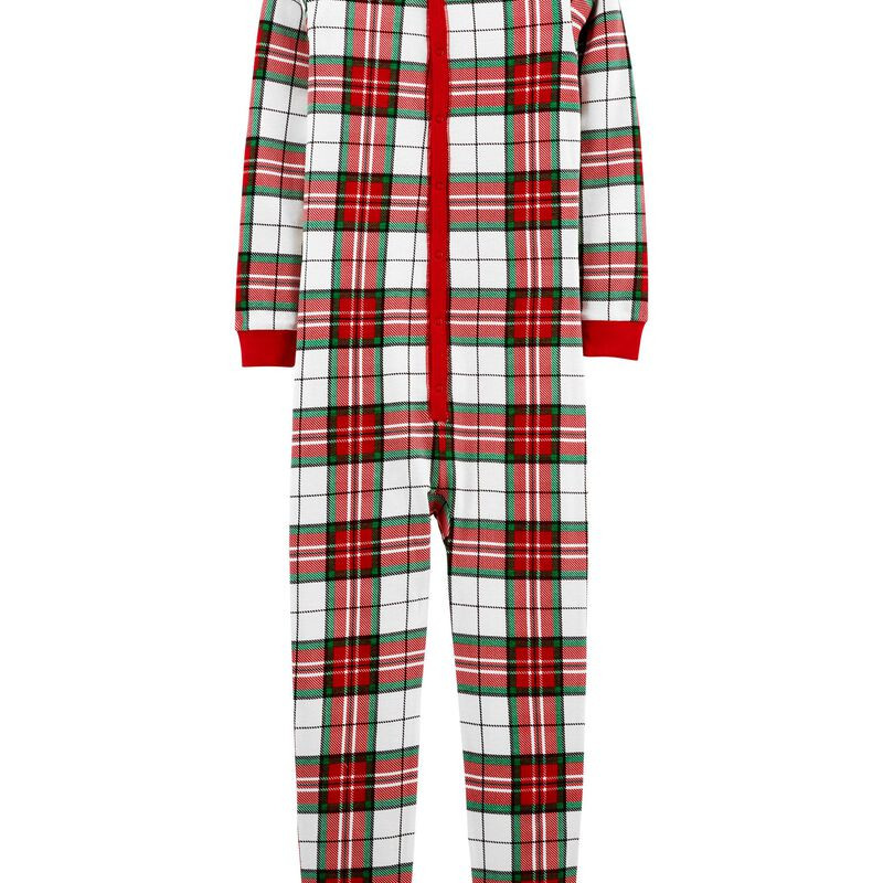 1-Piece Plaid 100% Snug Fit Cotton Footless PJs | Carter's