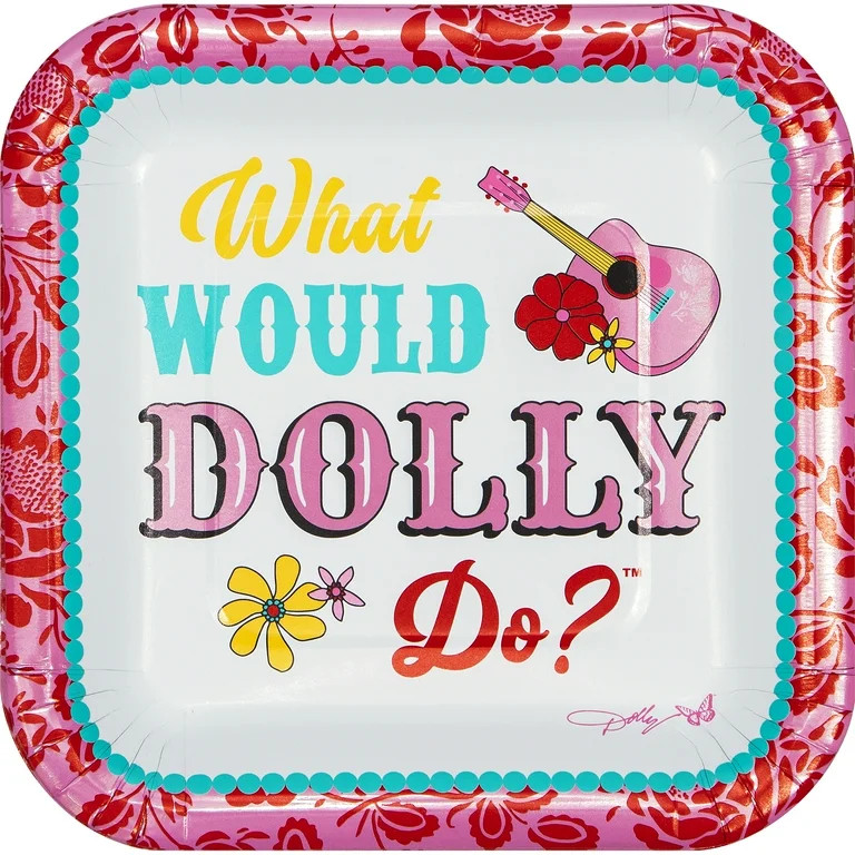 Dolly Parton What Would Dolly Do Dessert and Appetizer Paper Plates, 10 Ct | Walmart (US)