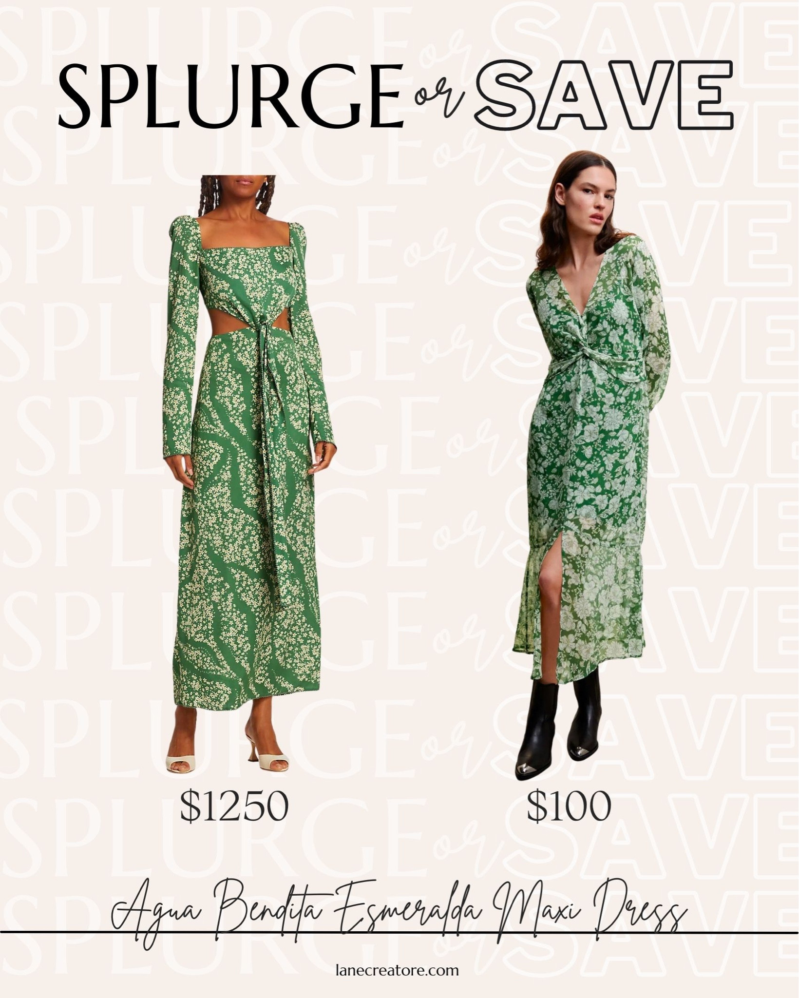 Love this Agua Bendita dupe! 

tags: dress dupes / forloveandlemons dupe / reformation dress dupes / loveshackfancy dress dupes / designer dress looks for less / wedding guest dress / green maxi dress 