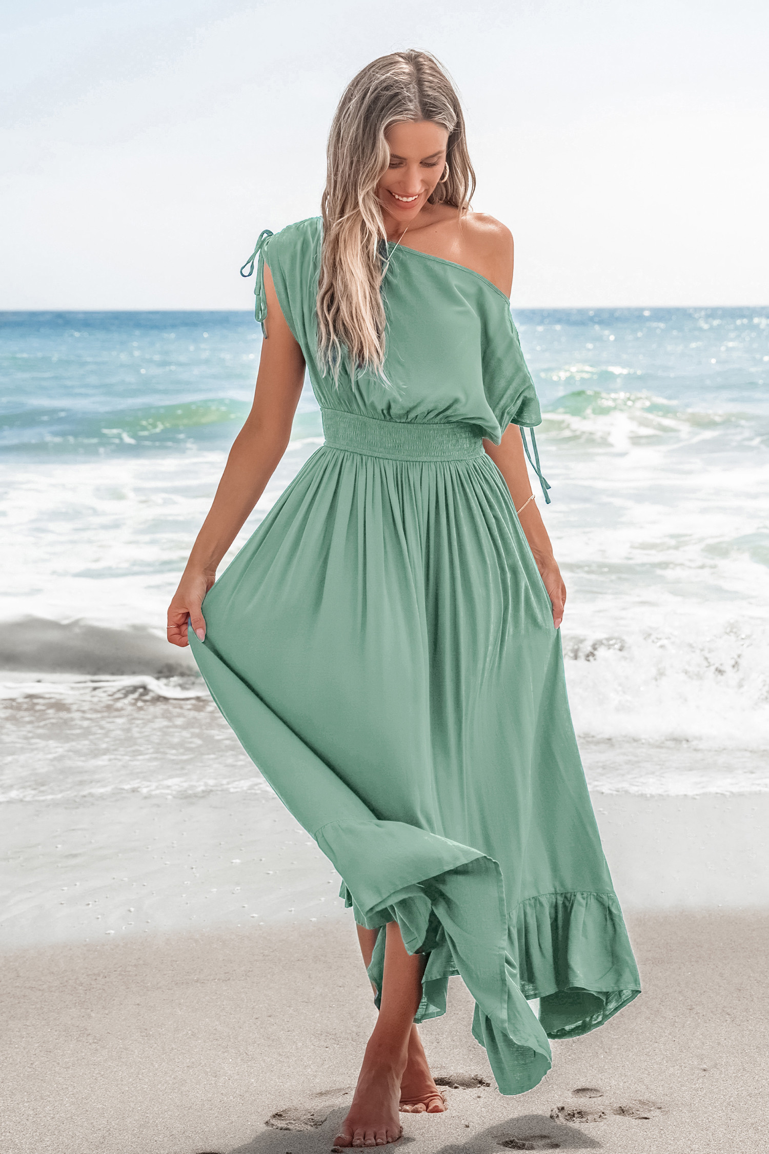 Light Steps Green Maxi Dress | Cupshe US