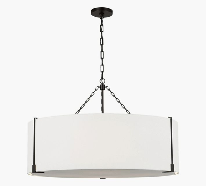 Sofia Linen Drum Large Pendant (36") | Pottery Barn (US)