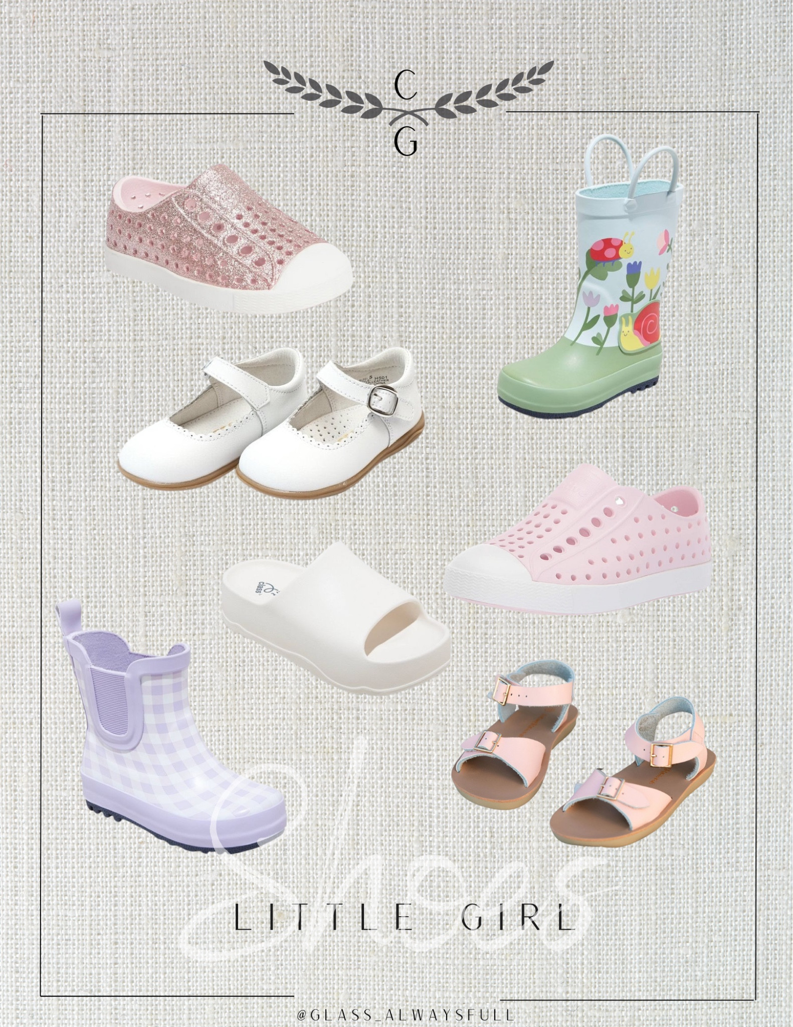 Little girl spring shoes! Baby girl shoes, toddler girl shoes, kids rain boots, girl’s sandals, girls native shoes, Easter kids, Easter shoes, girls Easter gifts. Callie Glass @glass_alwaysfull 

#LTKkids #LTKSeasonal #LTKbaby