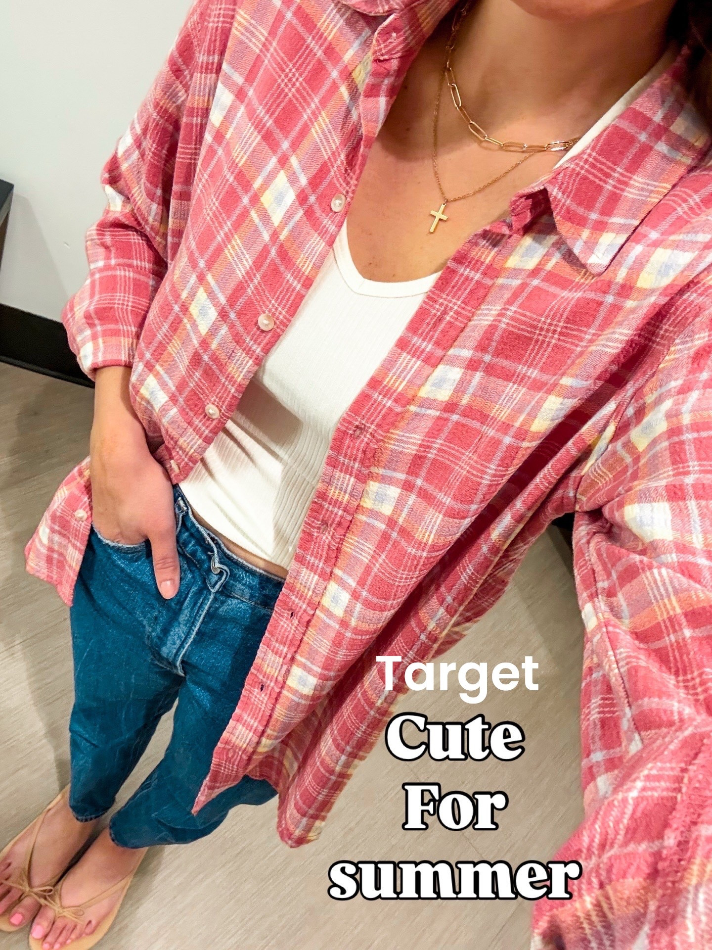 Target lightweight flannel for summer! 

#LTKootd #LTKmomlife #LTKgrwm