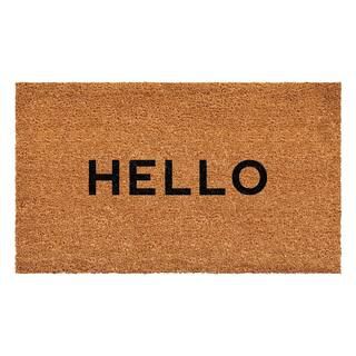 Calloway Mills HELLO Doormat, 17"" x 29"", Multi | The Home Depot