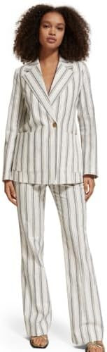 Lurex Linen Blend Violet Pant by Scotch & Soda | Amazon (US)