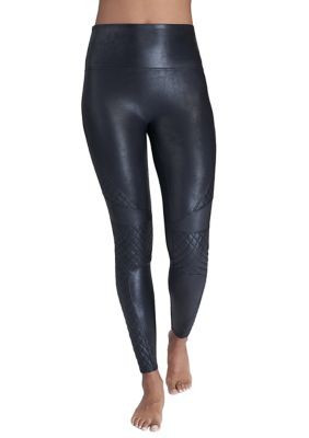 SPANX Women's Quilted Faux Leather Leggings | Belk