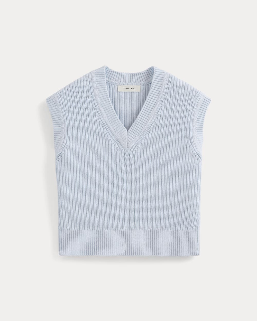 Ribbed V-Neck Vest in Everyday Cotton | Skywriting | Everlane