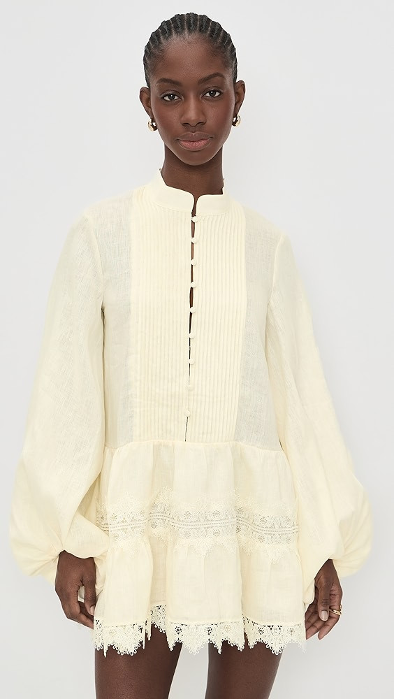 Antonia Lace Trim Mini Dress | Shopbop