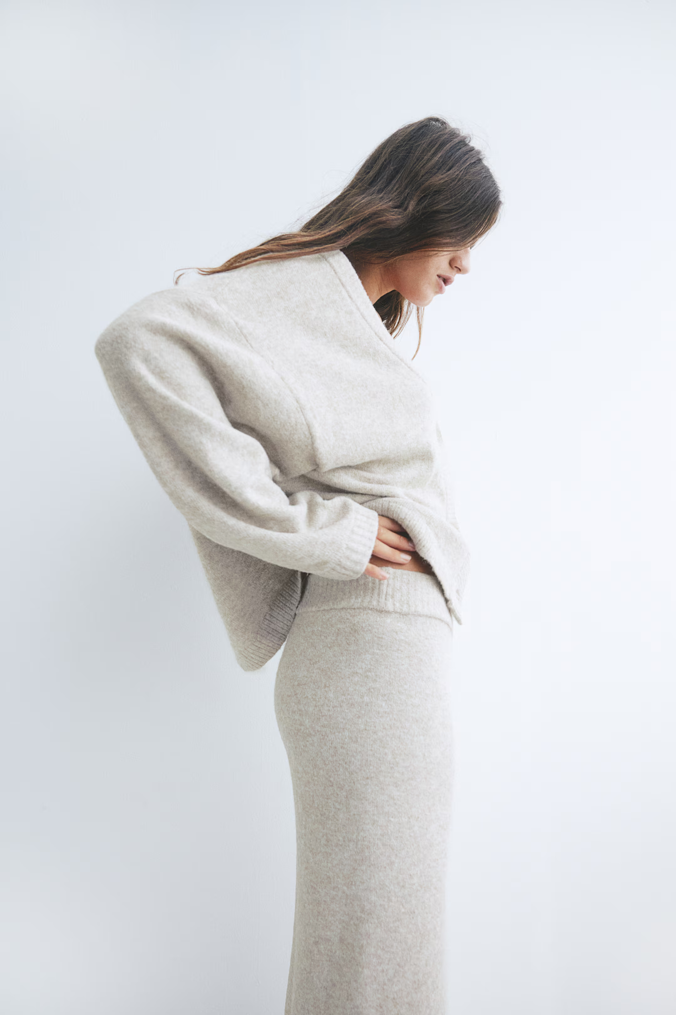 Cardigan - Light beige marl - Ladies | H&M GB | H&M (UK, MY, IN, SG, PH, TW, HK)