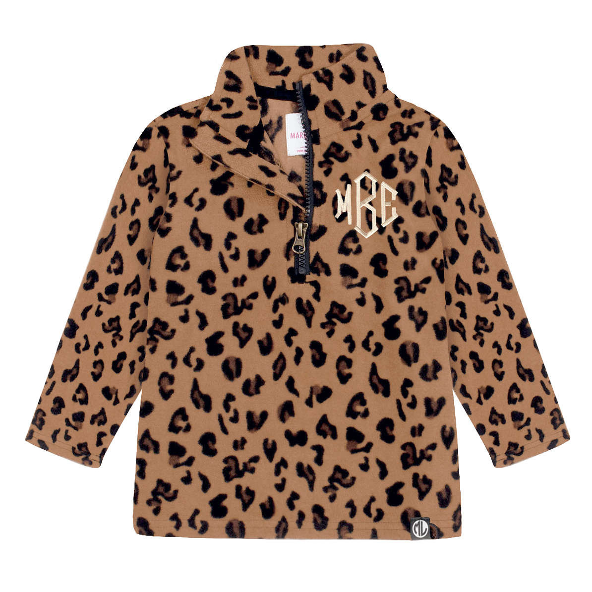 Monogrammed Kids Fleece Pullover | Marleylilly