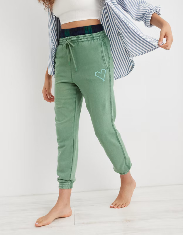Aerie The Sweat Everyday Cozy High Waisted Jogger | American Eagle Outfitters (US & CA)