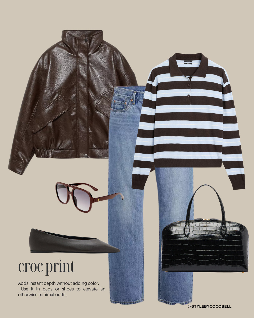  Adds instant depth without adding color.
Use it in bags or shoes to elevate an otherwise minimal outfit.

#LTKspring