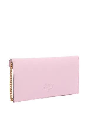 PINKO Small Leather Clutch Bag | Pink | FARFETCH | Farfetch Global