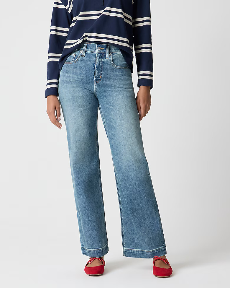 Classic wide-leg jean in all-day stretch | J.Crew Factory