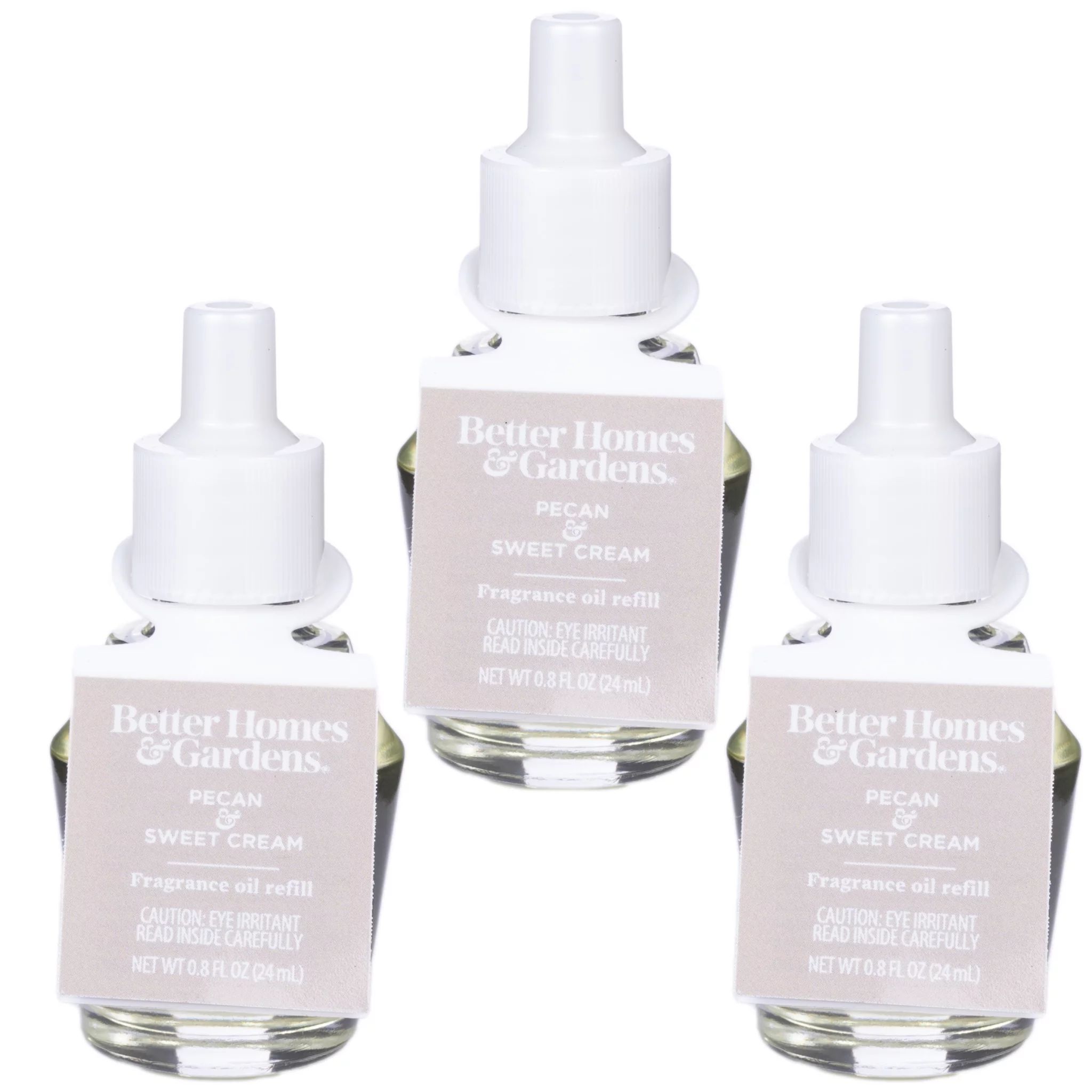 Better Homes & Gardens Aroma Accents Oil Refill 24 mL (3-Pack), Pecan & Sweet Cream | Walmart (US)