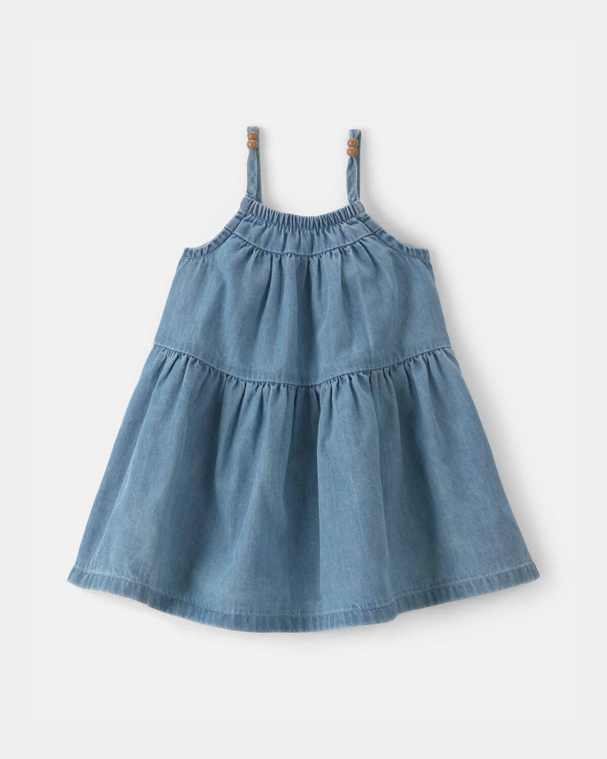 Baby Girl Denim Chambray Dress - Light Wash | Carter's Inc