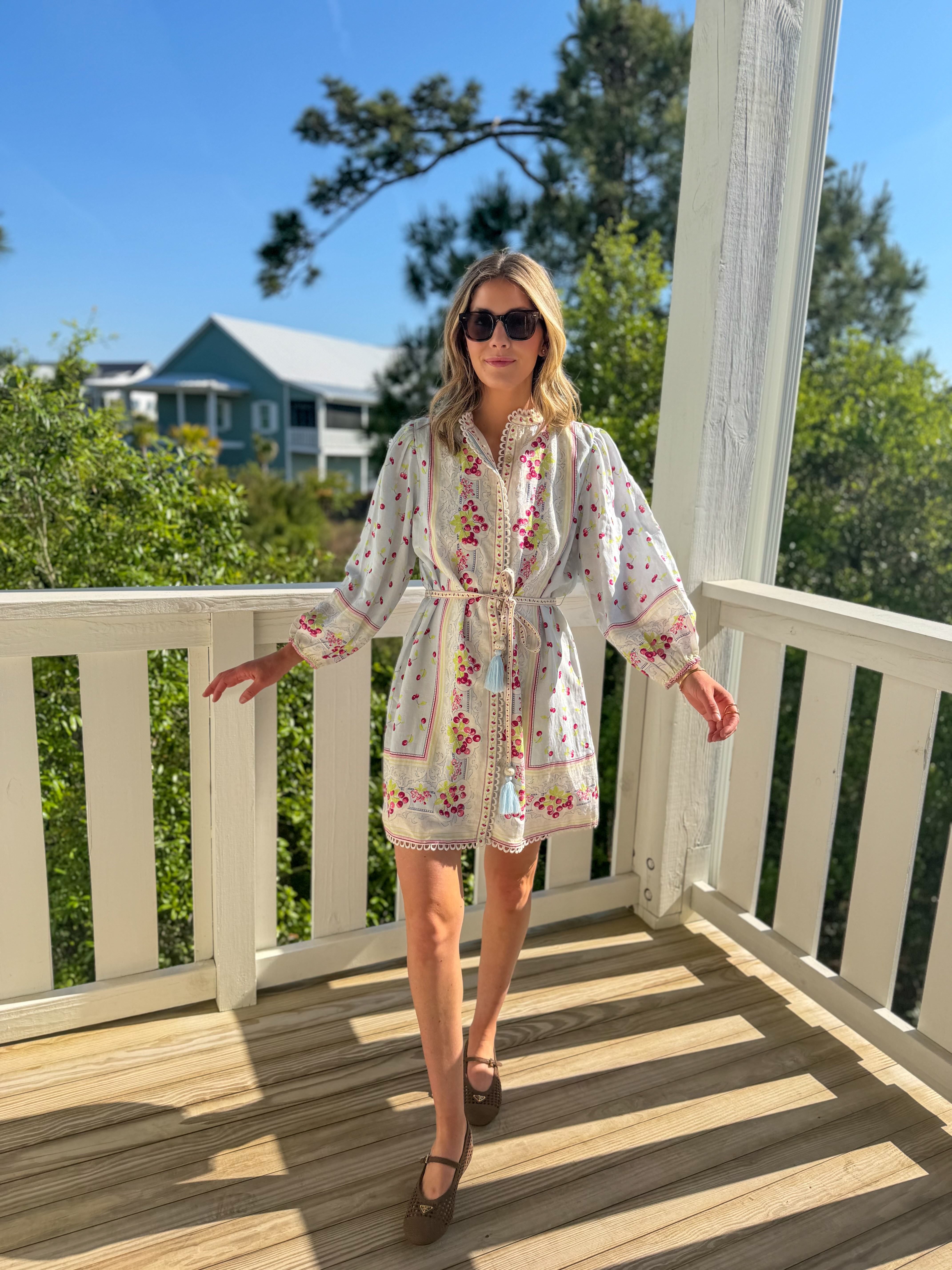 This dress just feels like spring. The Sadie Dress in Cherries from Elizabeth James The Label has the prettiest embroidery and such a flattering, easy silhouette that works for everything from brunch to vacation nights.

I’m wearing a size small here, but could have done an XS! 

 #LTKootd #LTKSeasonal #LTKWorkwear