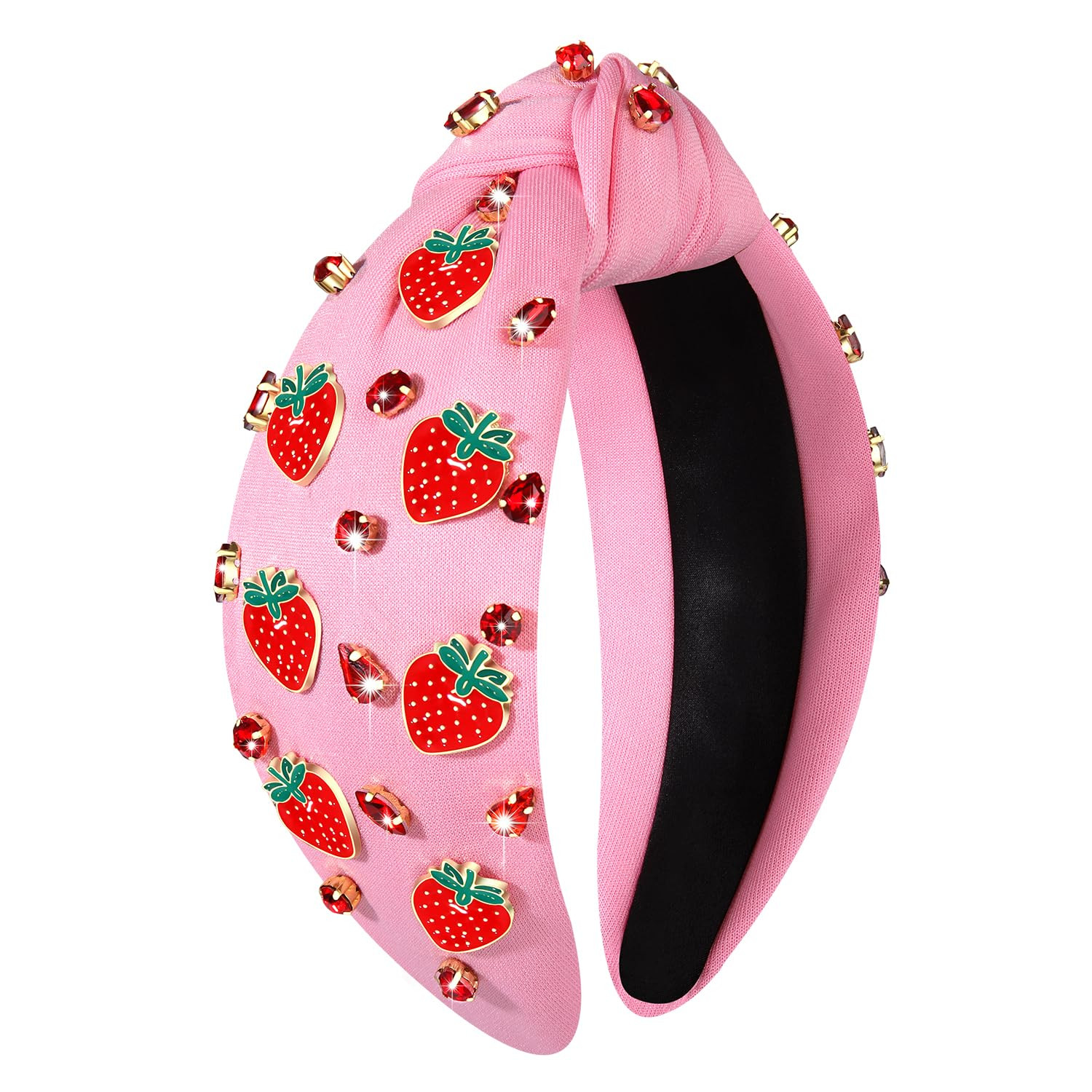 Strawberry Headband for Women, Fruit A-Pink, Hair Accessory for Summer, Beach Vacation, Wedding, ... | Amazon (US)
