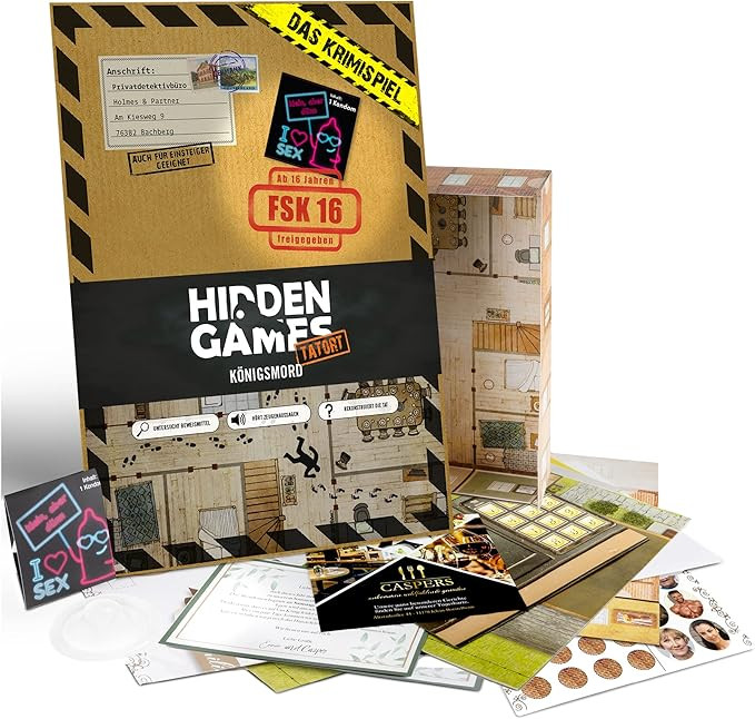 Hidden Games Tatort Krimispiel - Königsmord (Deutsche Edition) - Escape Room Spiel für Einsteig... | Amazon (DE)