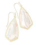 Kendra Scott Carla Earrings Gold/White Mother-Of-Pearl One Size | Amazon (US)