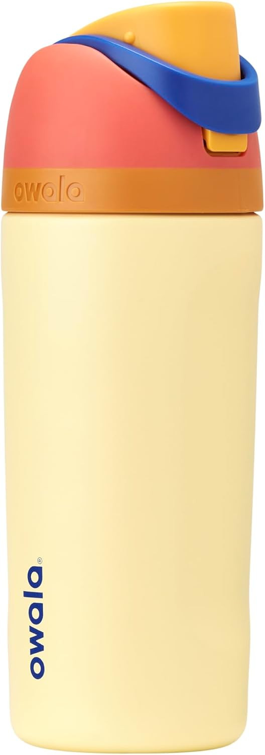 Owala Kids FreeSip Insulated Stainless Steel Water Bottle with Straw for Sports, Travel, and School, BPA-Free Sports Water Bottle, 16 oz, Misty Horizon | Amazon (US)