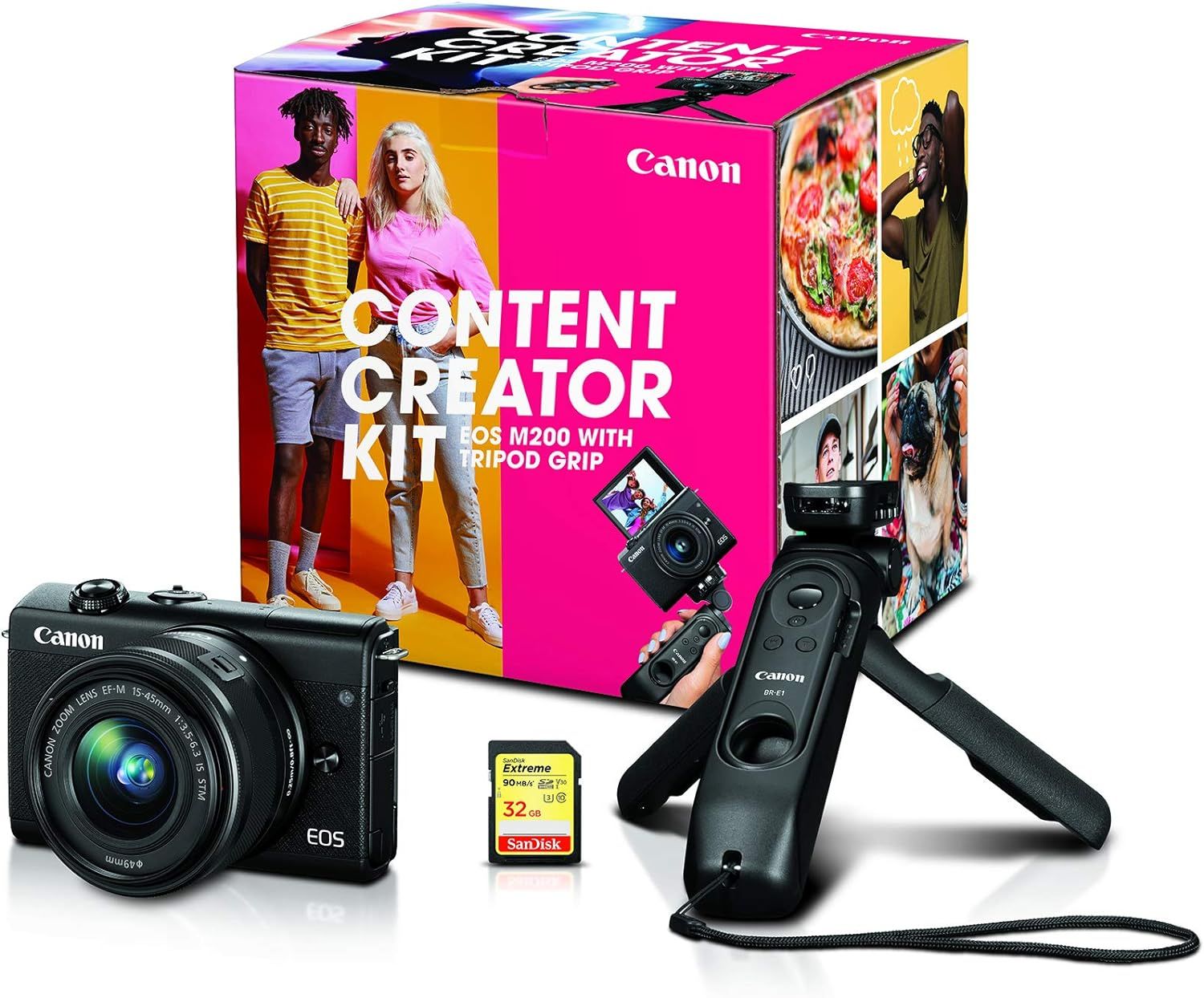 Canon EOS M200 Mirrorless Digital Vlogging Camera, Content Creator Kit, with Tripod, Memory Card,... | Amazon (US)