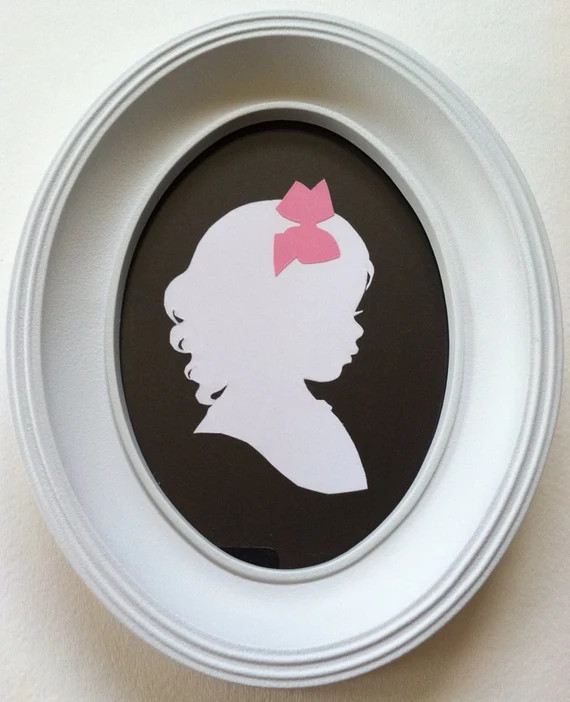 Silhouette Frame 5x7 Solid White | Etsy (US)