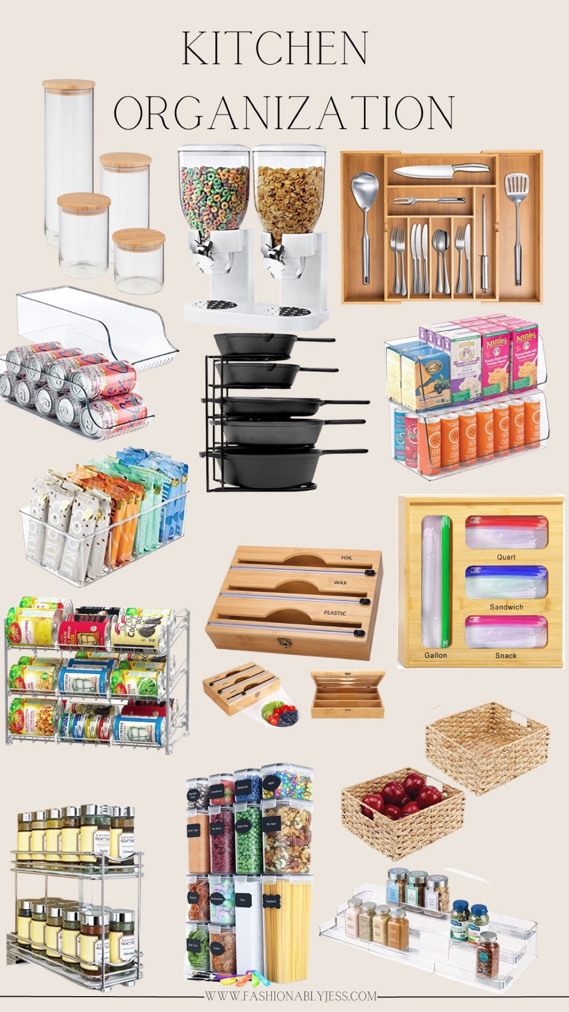 Great organizing products to get your kitchen organized this year! 
#organization #kitchenorganization 

#LTKSeasonal #LTKhome #LTKFind