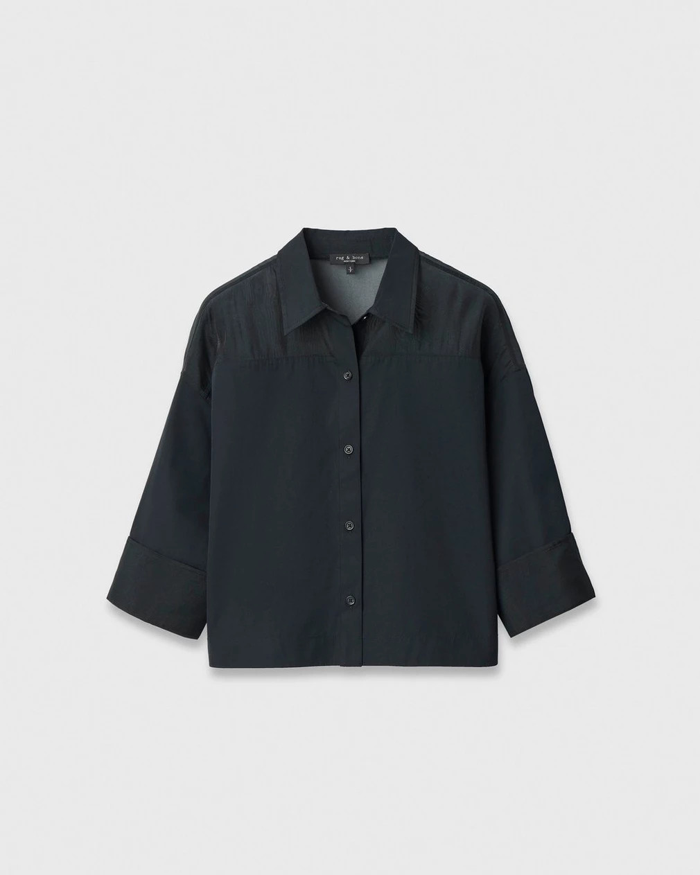Elly Poplin-Organza Shirt | rag & bone